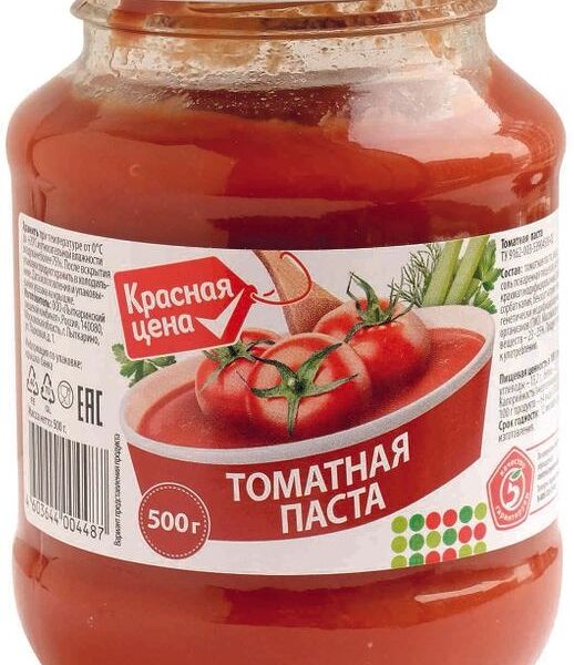 Паста томатная Красная цена 500г