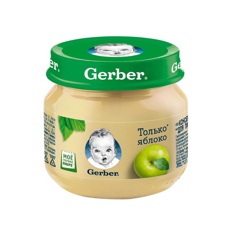 

Пюре Gerber яблоко с 4 месяцев 80 г