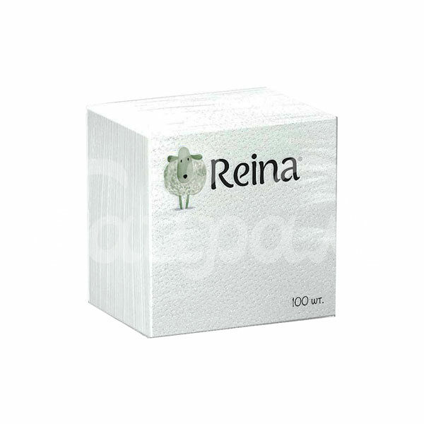 Салфетки бумажные Reina 1сл 100шт