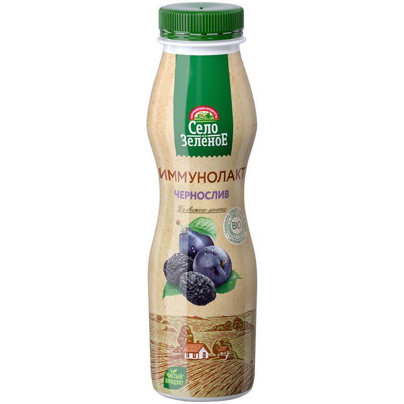 

Иммунолакт Село Зеленое чернослив 2.5% 290 мл