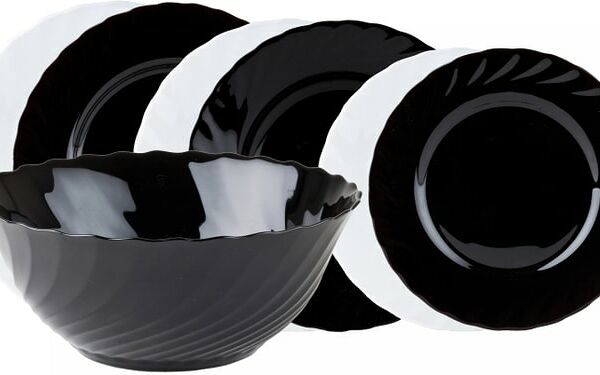 Набор посуды Luminarc Трианон черно-белый 19 предметов