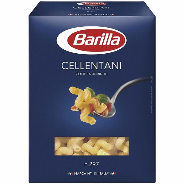 Макаронные изделия Barilla Cellentani n.297 из твёрдых сортов пшеницы, 450г