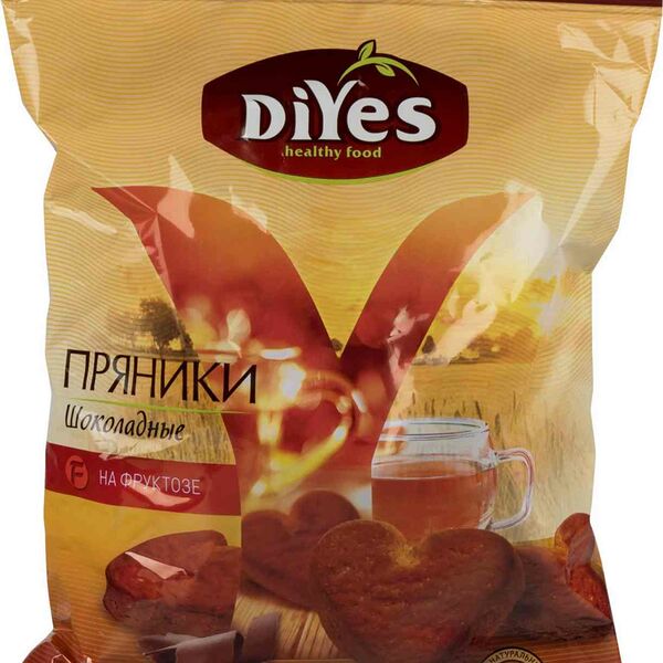 Пряники DiYes Шоколадные на фруктозе