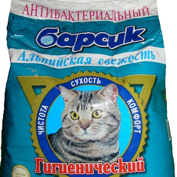 Барсик Альпийская свежесть наполнитель минеральный впитывающий 3 кг.