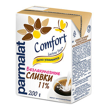Сливки питьевые Parmalat Comfort безлактозные ультрапастеризованные 11%