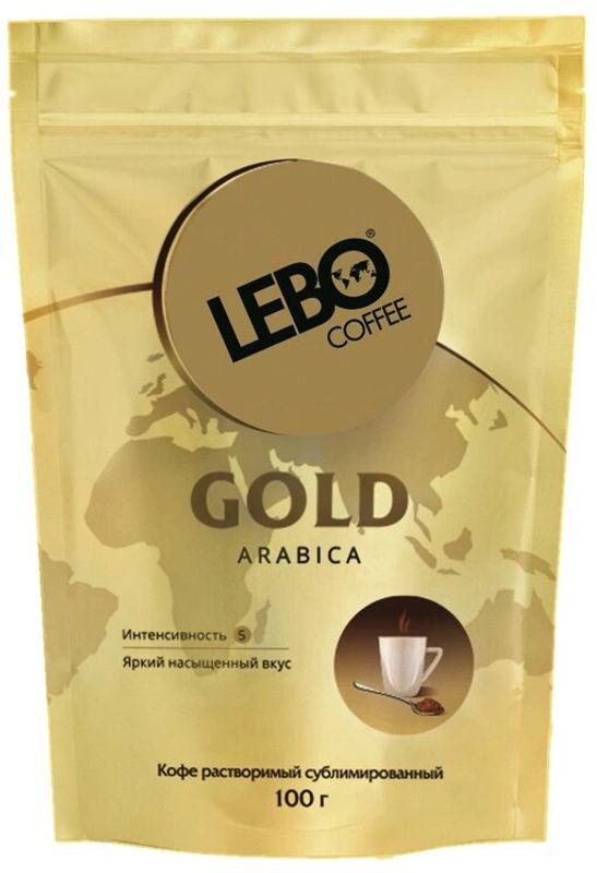 

Кофе растворимый LEBO Gold сублимированный 100г