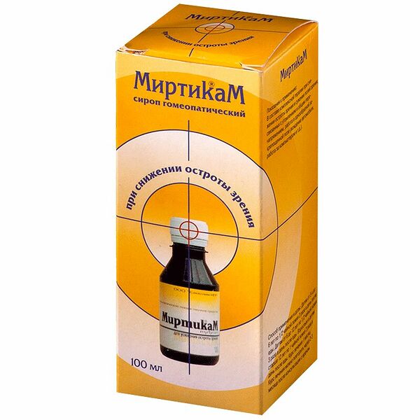 Миртикам сироп гомеопатический 100 мл