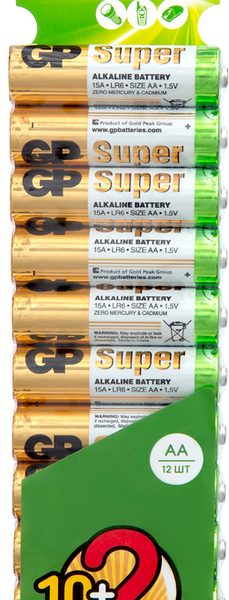 Элемент питания GP AA, 12 шт.
