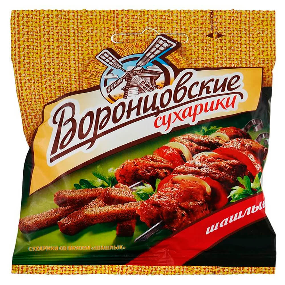 

Сухарики Воронцовские шашлык 80 г