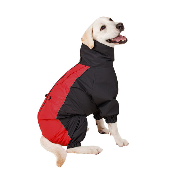 Комбинезон Rungo теплый Лабрадор-ретривер, Хаски мальчик красный