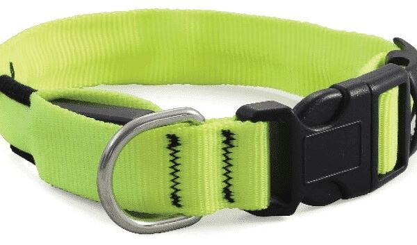 Triol LD04S ошейник светодиодный неоновый 20*230-310мм, Желтый