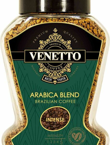 Кофе Venetto Intense растворимый сублимированный 95г