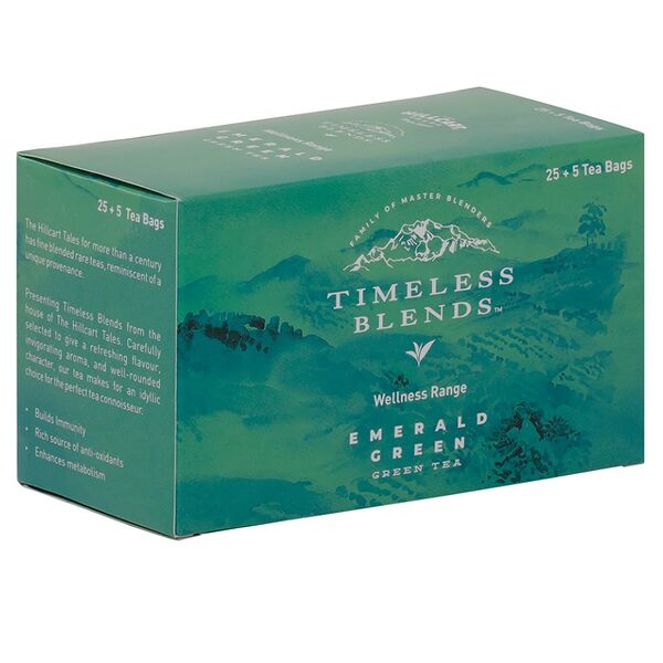 Чай зеленый Timeless Blends Emerald Green пакетированный, Индия