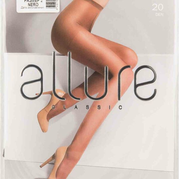 Колготки женские Allure Lacerta цвет: nero/чёрный, размер 2, 20 den
