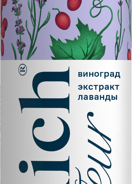 Напиток сокосодержащий Rich Fleur из винограда с ароматом лаванды 330 мл