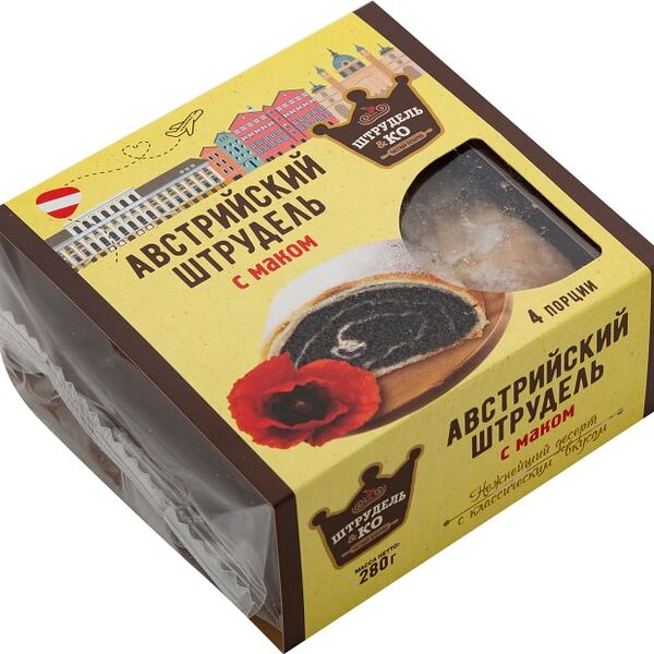 Штрудель Штрудель и Ко Австрийский с маком 280г