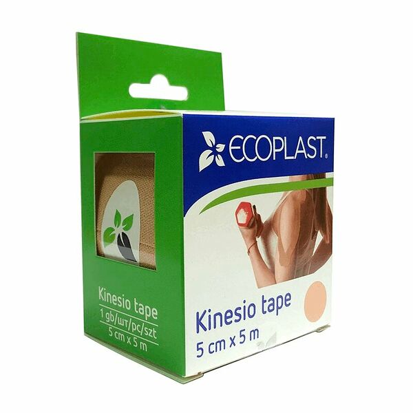 Кинезио тейп Ecoplast 5 см х 5 м бежевый