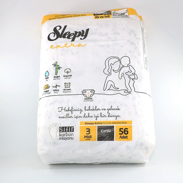 Подгузники Sleepy Extra Double Джамбо Миди 56шт