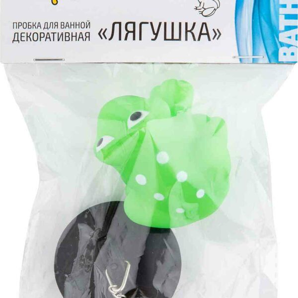 Пробка для ванной декоративная Рыжий Кот Лягушка
