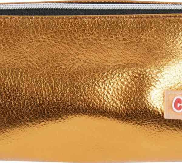 Пенал косметичка Centrum цвет: золотой, 21×6×6 см