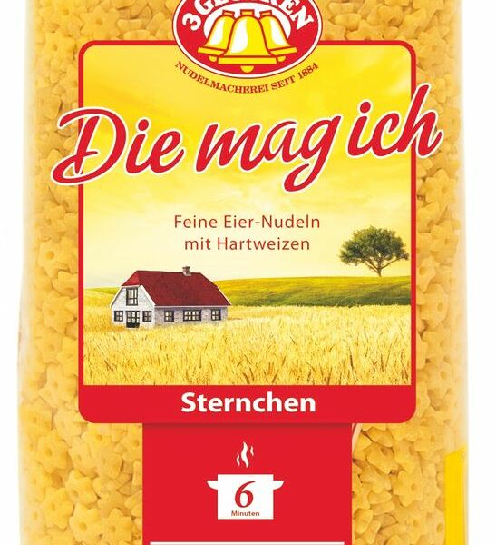 Макаронные изделия Sternchen 3 Glocken Die Mag Ich Feine Eier-Nudeln