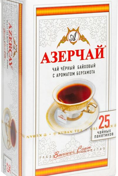 Чай черный Азерчай с ароматом бергамота 25*2г