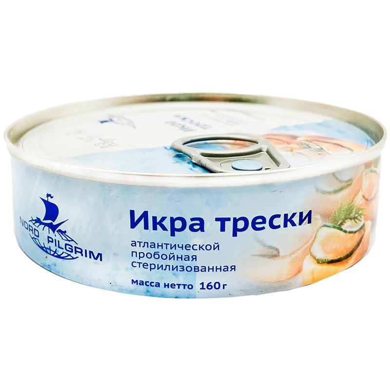 

Икра трески атлантической Nord Piligrim 160 г