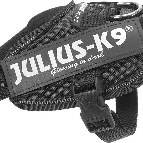JULIUS-K9 шлейка для собак IDC-Powerharness 4 (70-90 кг) 96-138 см., Черный