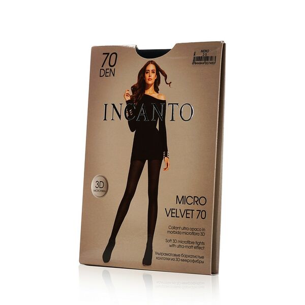 Женские колготки INCANTO Micro velvet 70 den Nero 2 размер