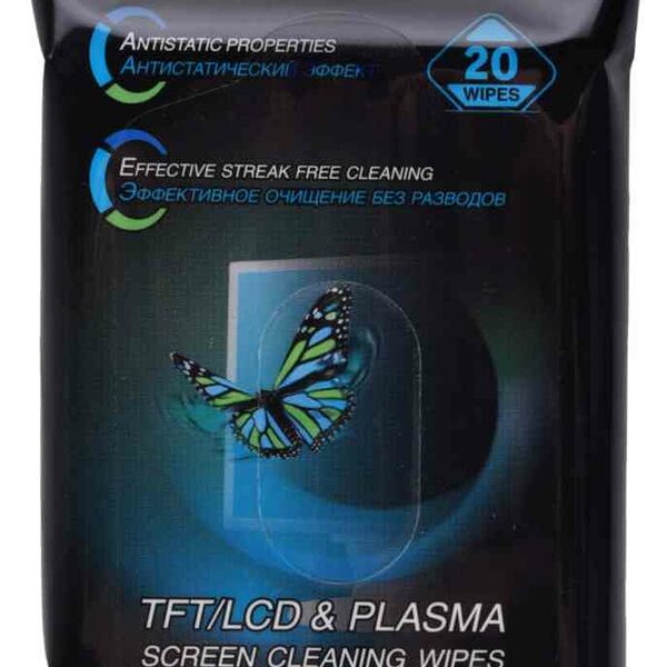 Чистящие салфетки для LCD/TFT экранов и плазменных панелей Defender CLN30202, 20 шт.