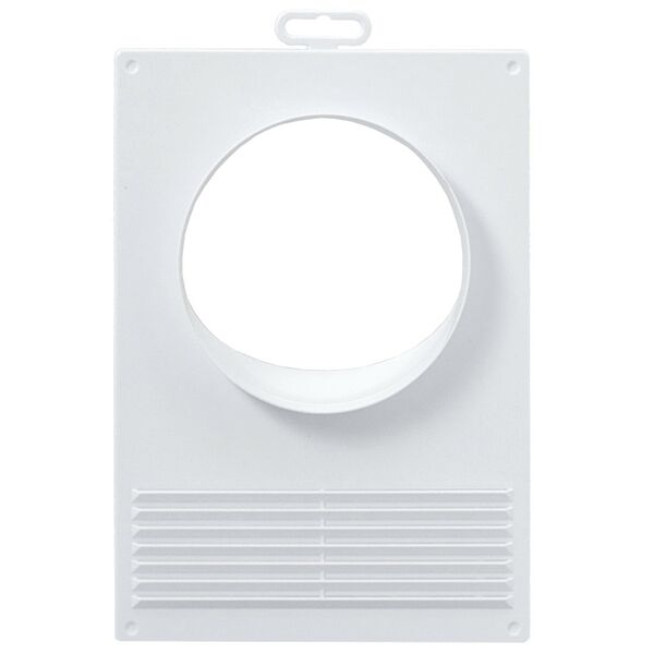 Площадка торцевая с решеткой и фланцем, 250х180 мм, пластик