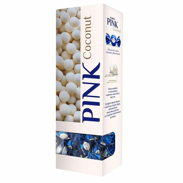 Конфеты Pink Coconut Кокос в глазури, 163 г