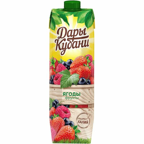 Нектар Дары Кубани из смеси ягод и фруктов, 950мл