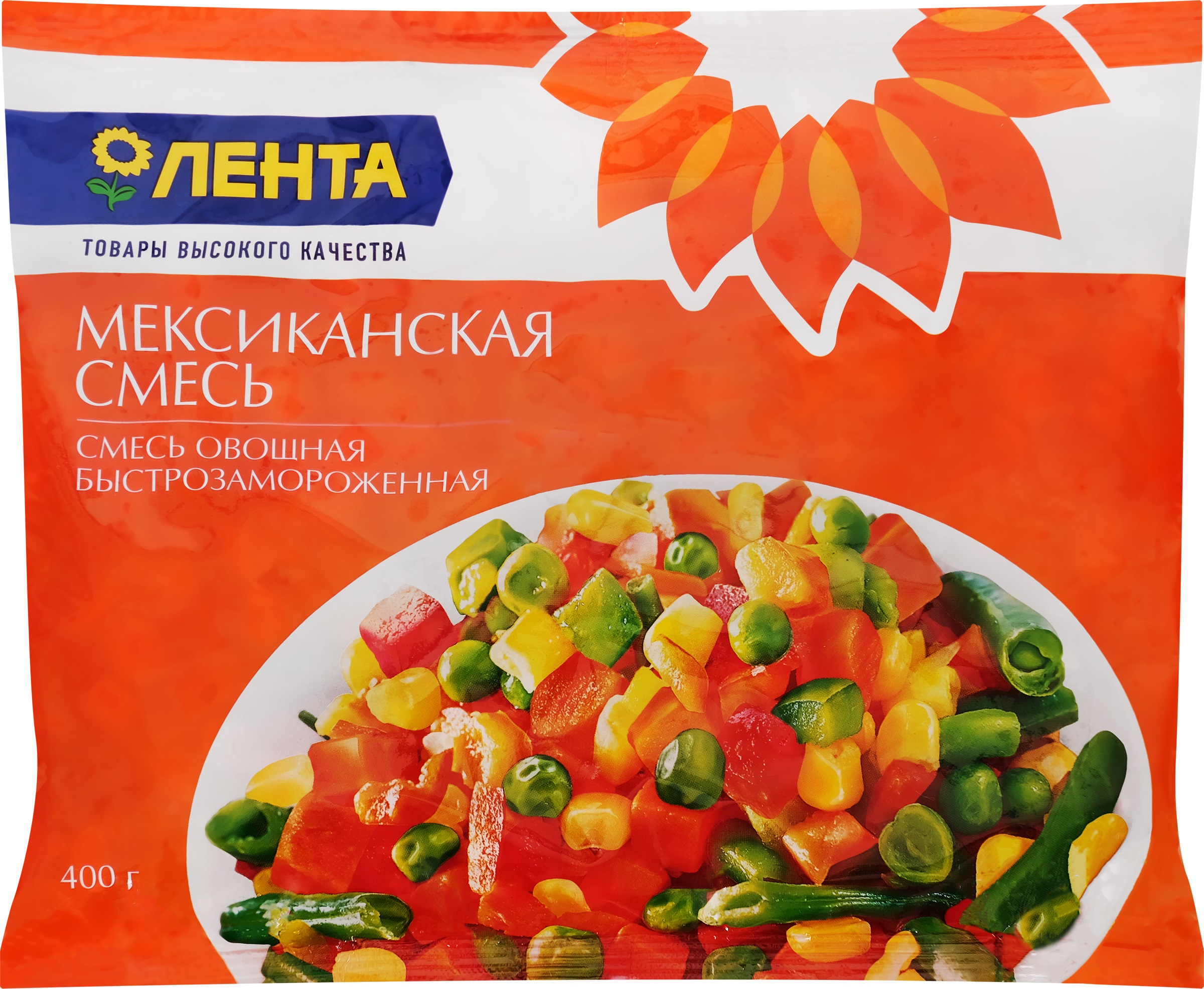

Смесь овощная ЛЕНТА Мексиканская 400 г