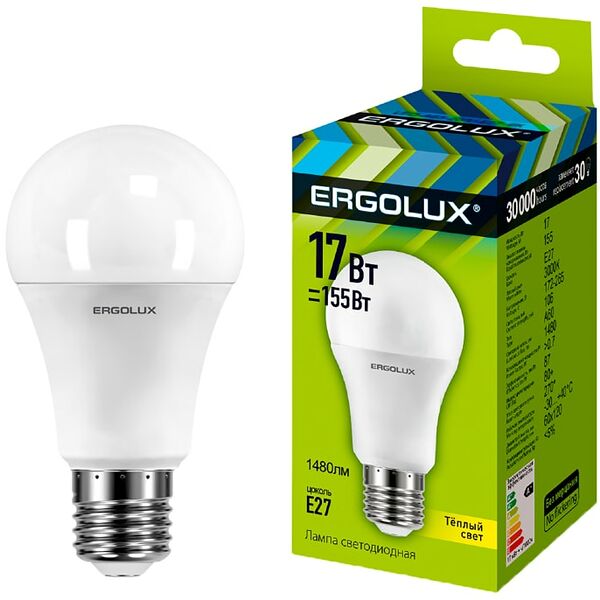 Лампа светодиодная Ergolux LED E27 17Вт