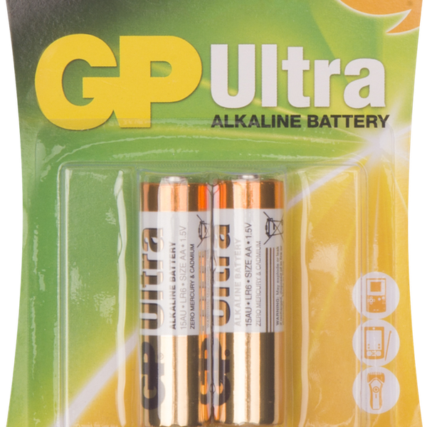 Элемент питания GP Ultra 15AU-2CR2 20/80, 2 шт