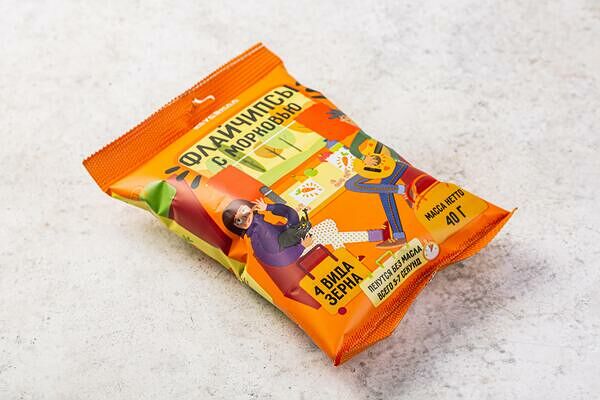 Флайчипсы зерновые с морковью