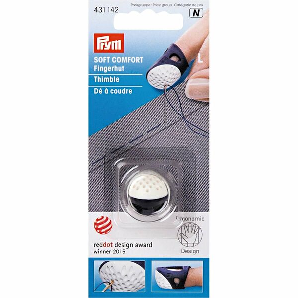 431142 Напёрсток 'Ergonomics', размер L, пластик, Prym