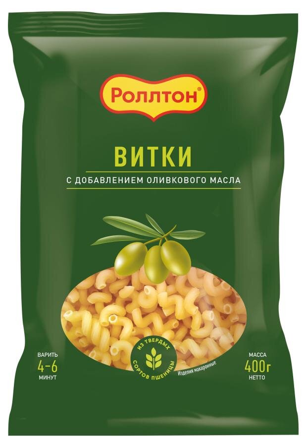 

Макаронные изделия Роллтон Витки с оливковым маслом 400 г