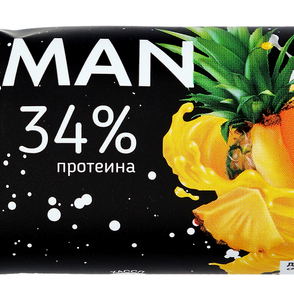 Батончик IRONMAN Protein Bar Пина колада, 34% протеина, 50г