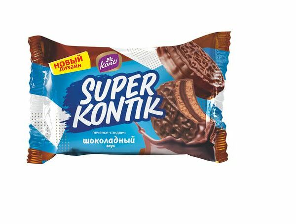 Печенье-сэндвич Konti Супер Контик Шоколадный вкус