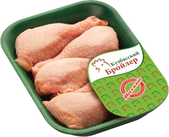 Голень куриная КУЗБАССКИЙ БРОЙЛЕР охл. подложка вес до 1.0 кг