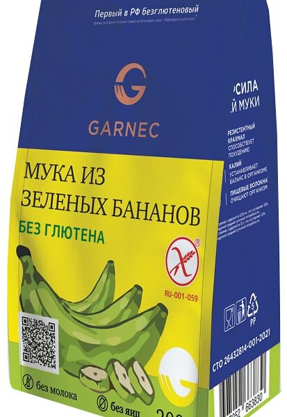 Мука Garnec из зеленых бананов 300г