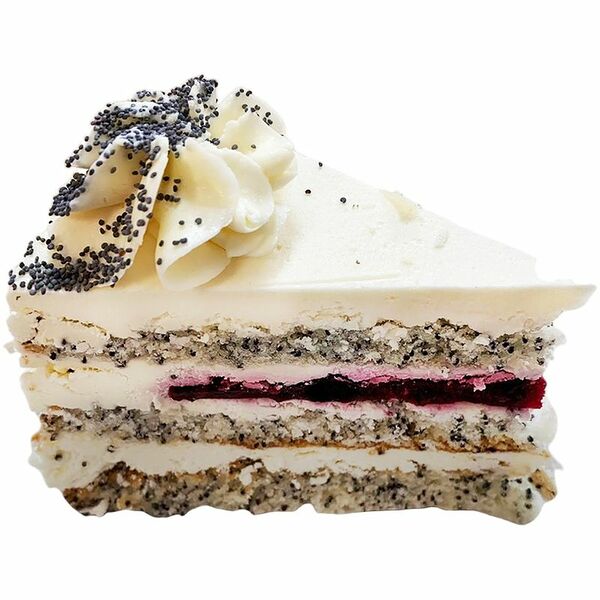 Торт маковый с лесными ягодами, 130г