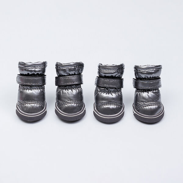 Ботинки-дутики для собак XL серебряный (унисекс)