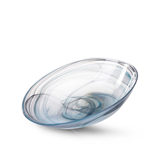Глубокое сервировочное блюдо из стекла 36 х 24 х 8 см Alabastro