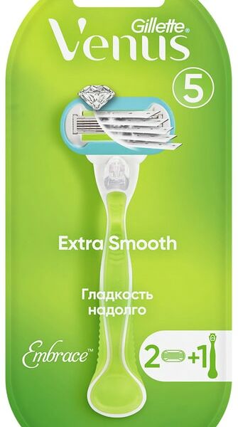 Бритва Gillette Venus Embrace со сменными кассетами 1шт+2 кассеты