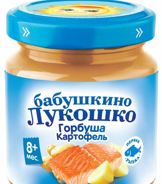 Пюре Бабушкино Лукошко горбуша и картофель детский с 8 месяцев 100г