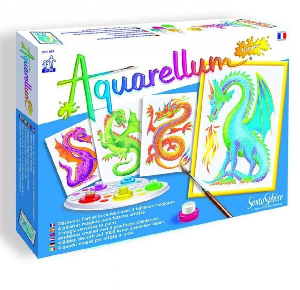 

Раскраска акварельная «Драконы» 7+, SentoSphere, 1 шт., Франция