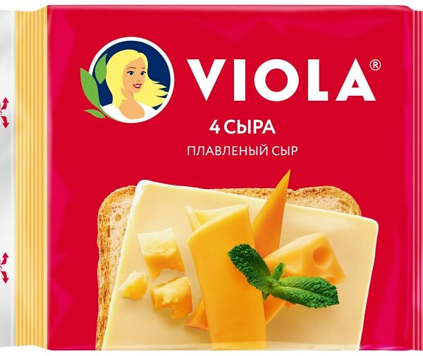 Сыр плавленый Viola Четыре сыра 45% 140 г